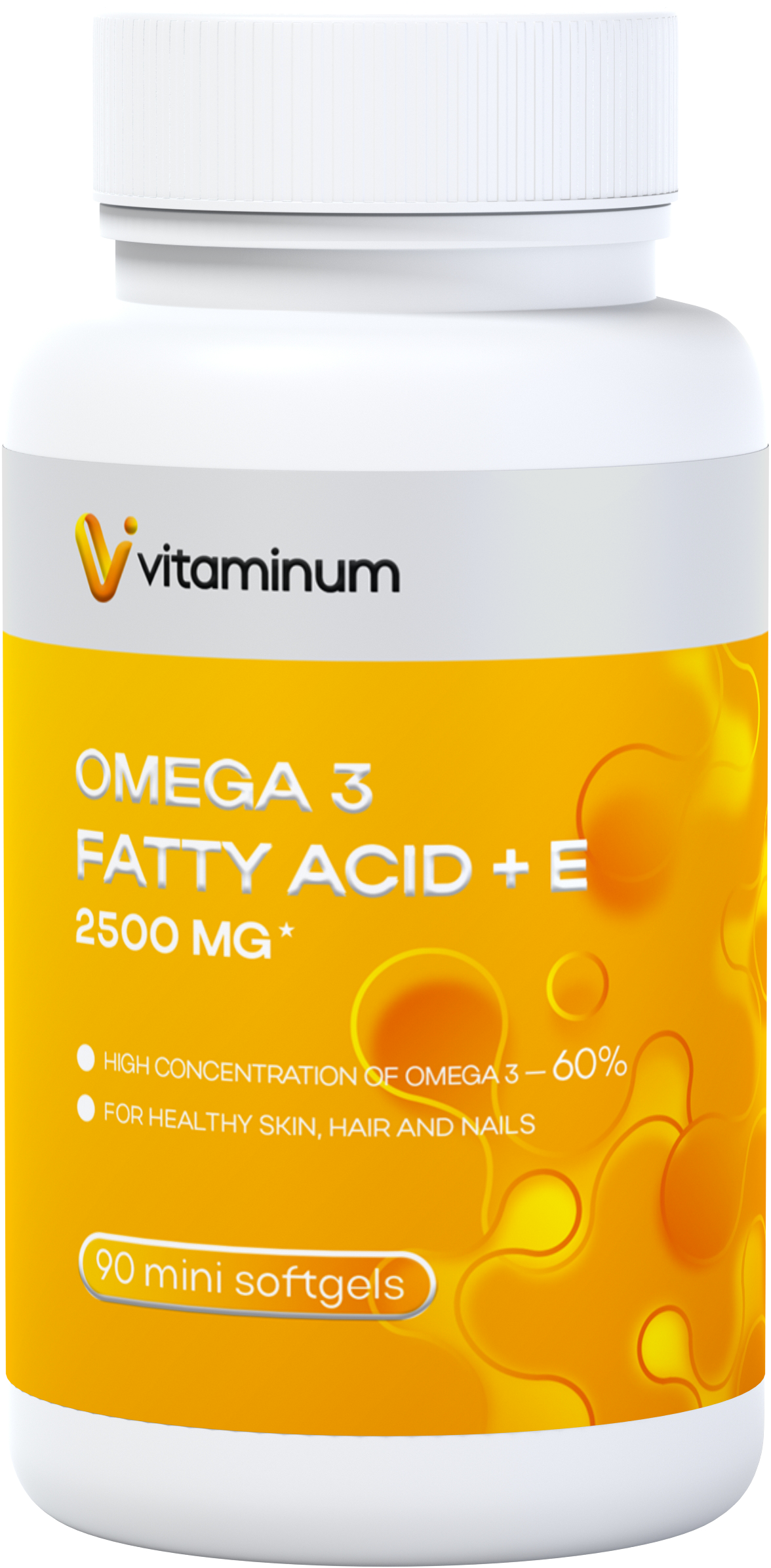  Vitaminum ОМЕГА 3 60% + витамин Е (2500 MG*) 90 капсул 700 мг   в Красноперекопске